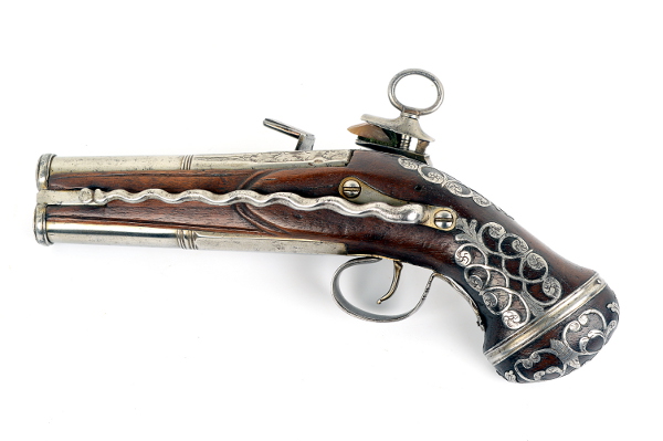Unusual Over & Under Belt Pistol with Patilla Style Miquelet Lock, c1690 - detail 2