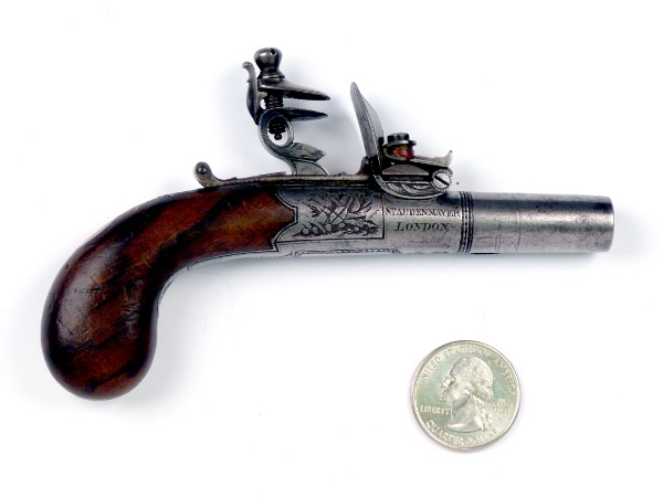 Small Boxlock Flintlock Pistol By Samuel H Staudenmayer Circa 1815 
